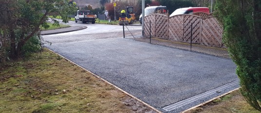 New driveway install