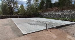 Groundworks for vehicle garage