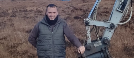 Peatland apprenticeship opportunity for Jamie.